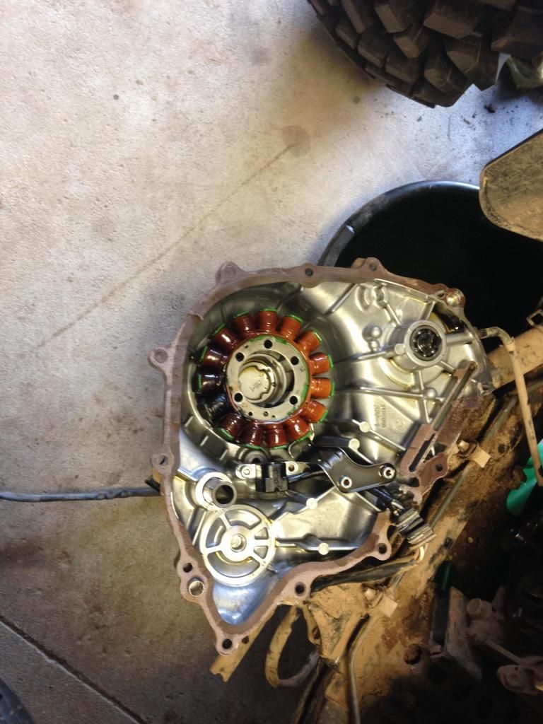 Replaced my stator tonight Yamaha Grizzly ATV Forum