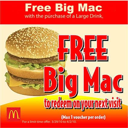 Image Result For Free Food Vouchers Mcdonalds Image Result For Free Food Vouchers Mcdonalds