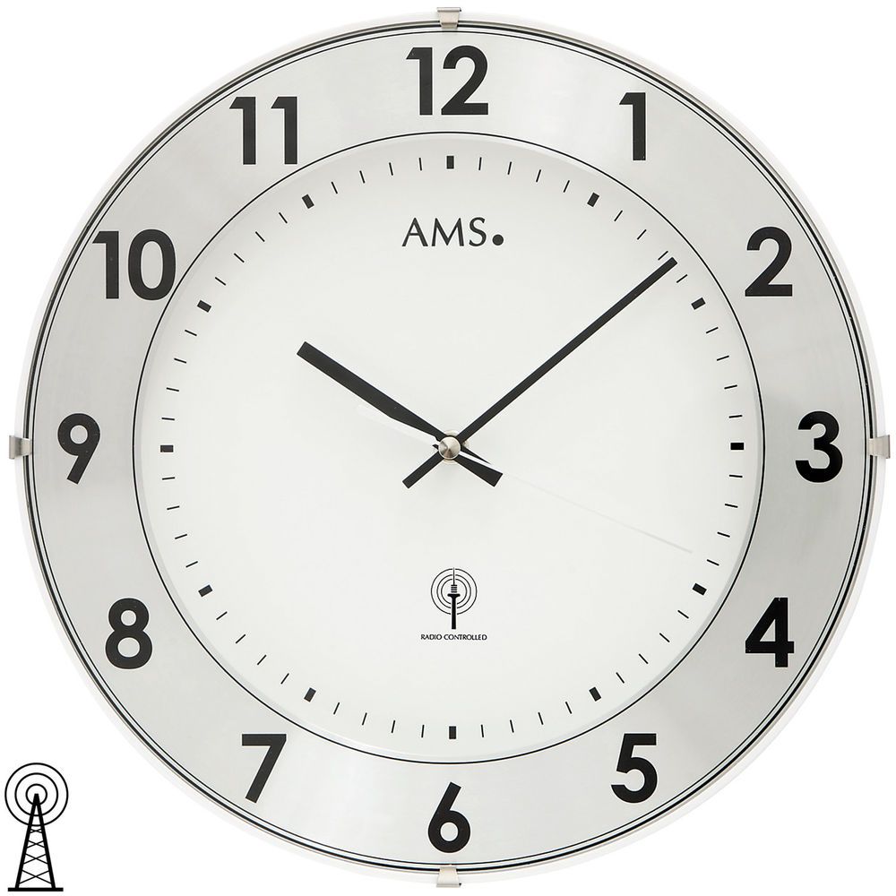 FUNKUHR Wanduhr Wohnzimmeruhr Küchenuhr Esszimmeruhr Funk Uhr Neu