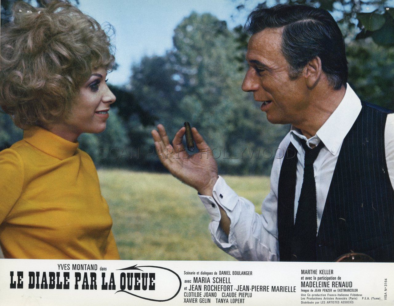 Le Film Le Diable Par La Queue YVES MONTAND TANYA LOPERT LE DIABLE PAR LA QUEUE 1968 PHOTO ANCIENNE N