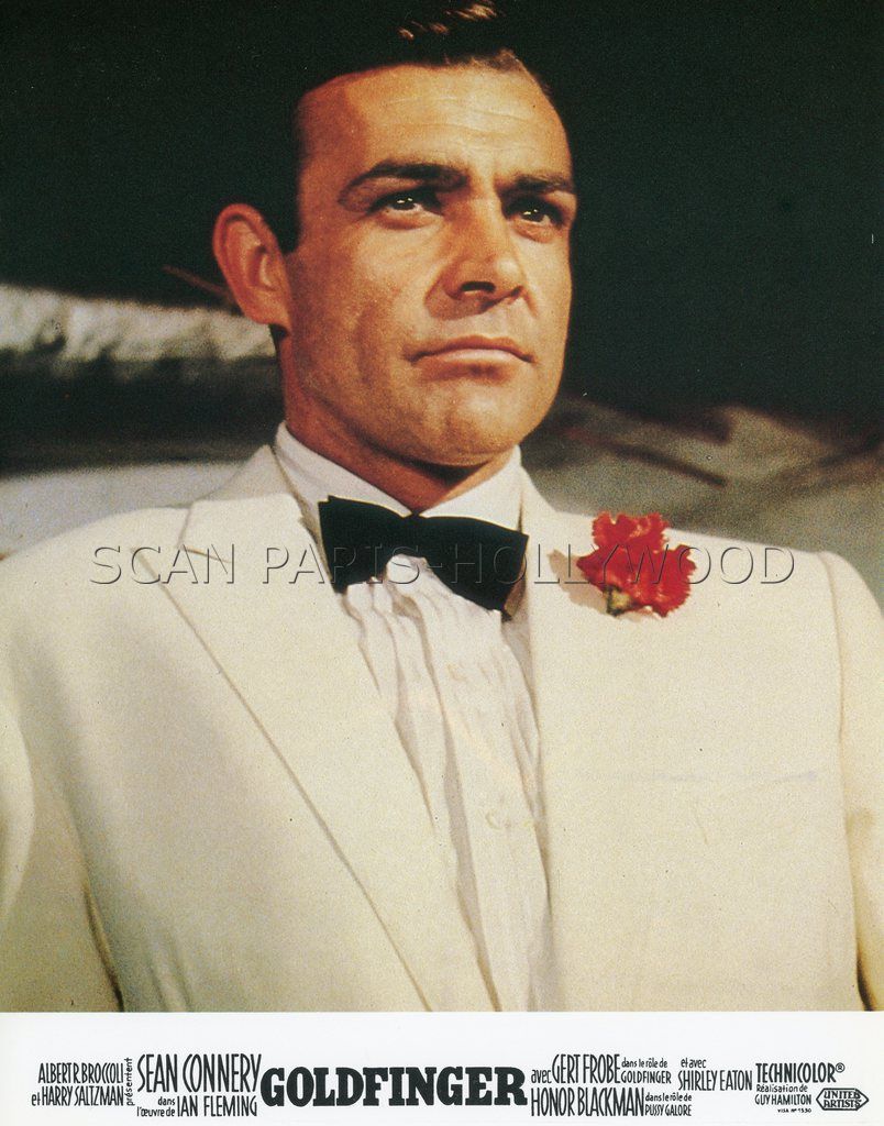 james bond 007 sean connery goldfinger 1964 vintage photo lobby