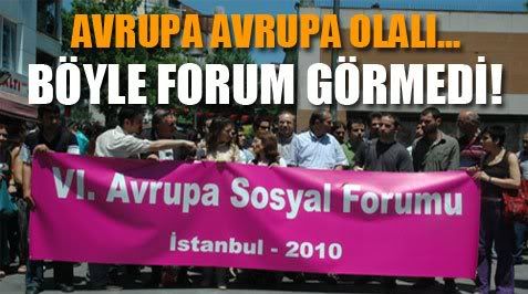 AVRUPA SOSYAL FORUMU SONA ERD