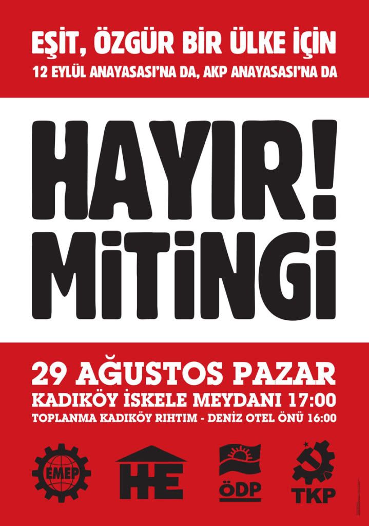 Emein 'HAYIR' miting krssnde