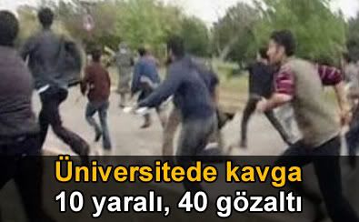 Anadolu niversitesi'nde kavga: 40 gzalt