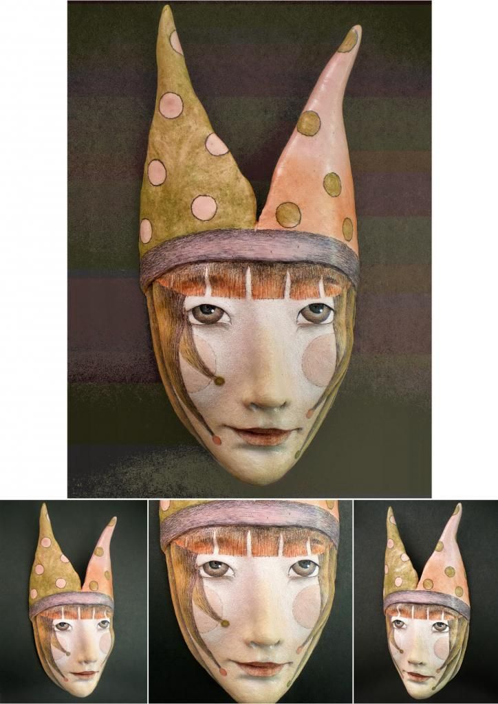The Quiet Harlequin - Wall Mask photo montage1_zps59a78b21.jpg