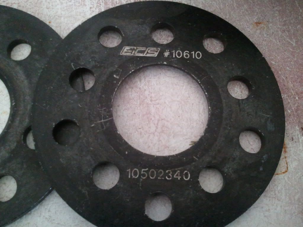 FS 10mm and 6mm wheel spacers VW Vortex Volkswagen Forum