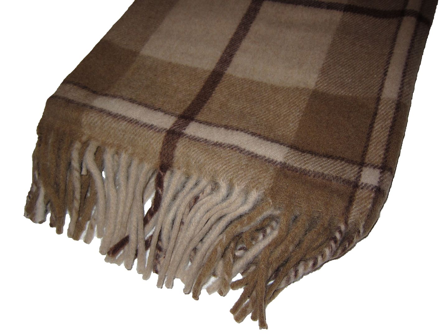 Ralph Lauren Dark Beige Tartan Plaid Estate Wool Blanket Polo Throw eBay