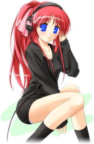 anime girls with headphones. Anime Girl With Headphones