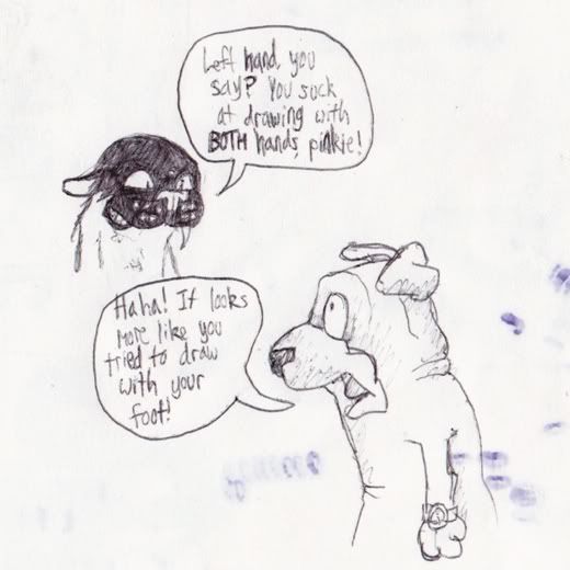 Get Fuzzy lefty doodle.