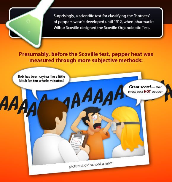 Presumably, before the Scoville test, pepper heat was measured through more subjective methods