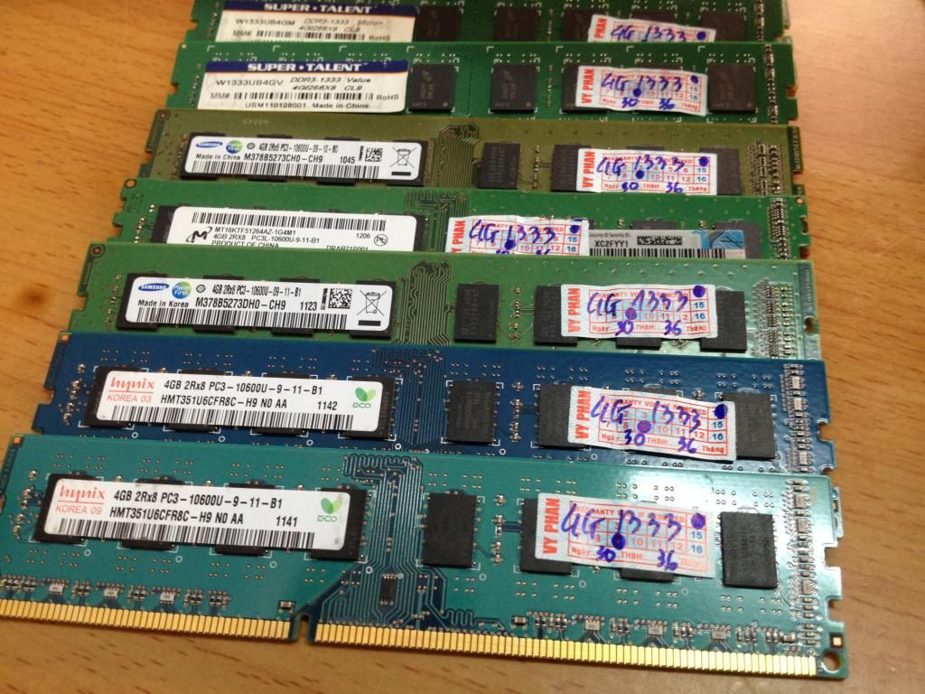 Bán 10 card dua lan sever  hp nc380t , hàng new 100%+ Ram xách tay 2G / 4G /8G giá rẻ - 3