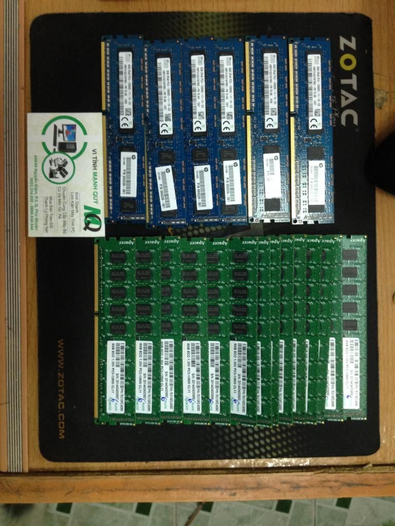 Bán 10 card dua lan sever  hp nc380t , hàng new 100%+ Ram xách tay 2G / 4G /8G giá rẻ - 8