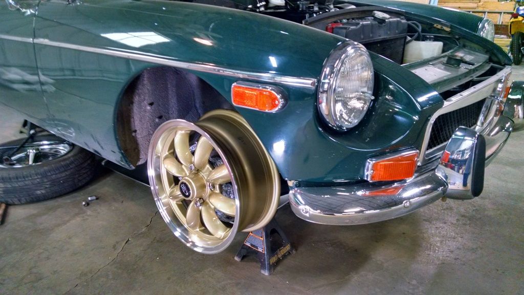 My Rota minilite style wheels came in! (lots of pictures) : MGB & GT ...