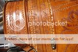 Vintage Mexican Art Leather Golf Bag SAM SNEAD Club Set  