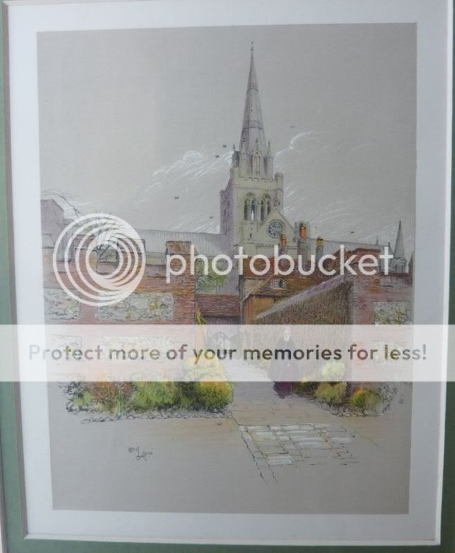 Here is a very evocative vintage print of Chichester Cathedral.